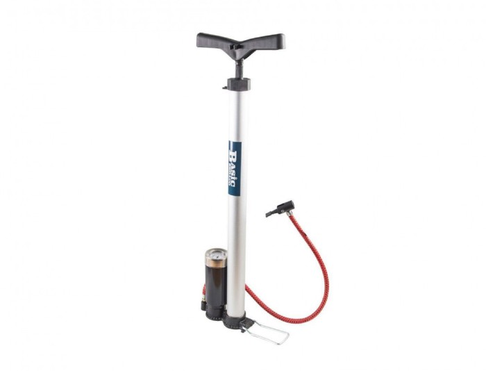 Pompa manuala pentru anvelope cu manometru, Basic 332104