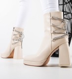 Cumpara ieftin Botine dama Beattie Bej