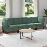 vidaXL Set de mobilier pentru living 4 pcs Verde Mării Catifea 3413774