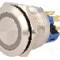 Intrerupator anti-vandalism, ON-(ON), &Oslash;22mm, ONPOW - GQ22-11E/G/24V