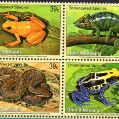 NATIUNILE UNITE ONU -New York 2006, Fauna, serie neuzata, MNH