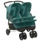 Gossi carucior dublu, verde, otel