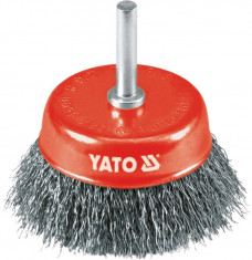 Perie inox fir nerasucit bormasina diametru 75 mm YATO
