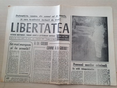 libertatea 1 februarie 1990-procesul marilor criminali foto