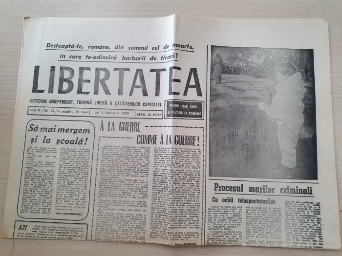 libertatea 1 februarie 1990-procesul marilor criminali