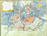 Planul orasului Timisoara (Temeswar) 1716 - Gravura colorata