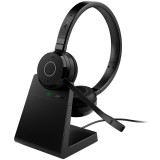 JABRA Evolve 65 TE Headset Link 390 Bluetooth Adapter carry pouch user documents USB-C to USB-A cable charging stand SKU dependent &quot;6699-833-399&quot; (tim