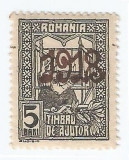 Romania, LP VI.7b/1918, Timbru de ajutor-Tesatoarea, supratipar negru 1918, MNH