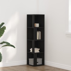 vidaXL Bibliotecă, stejar negru, 33x33x132 cm, lemn prelucrat