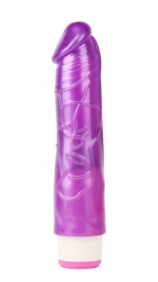 Vibrator Realist Sexy Whopper Multispeed, TPE, Violet, 20.2 cm foto