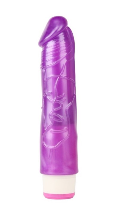 Vibrator Realist Sexy Whopper Multispeed, TPE, Violet, 20.2 cm