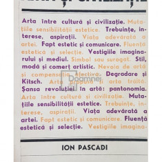 Ion Pascadi - Arta si civilizatie (editia 1976)