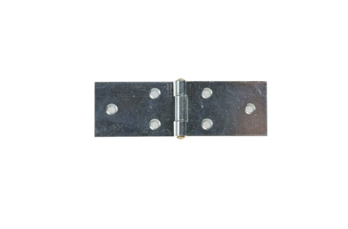 Balama cu aripi plane, pentru mobila, din tabla zincata, 100 x 32 mm