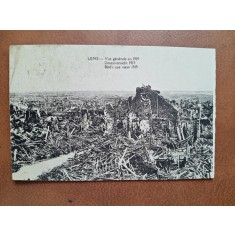 Carte postala, Lens, vue generale en 1919
