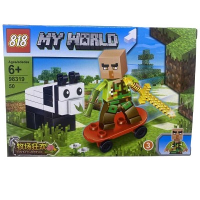 Set constructie tip Lego Minecraft panda My World 98319 - 3 foto