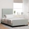 vidaXL Cadru de pat cu headboard Gri deschis 120 x 190 cm Catifea 3344861