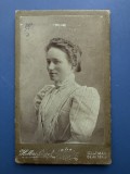 Fotografie CDV - Domnisoara - Atelier Hollosi Jozsef - Satu Mare