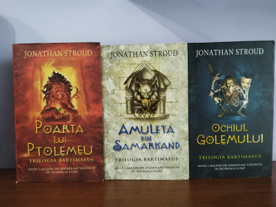 Jonathan Stroud &amp;ndash; trilogia Bartimaeus (3 tiltluri, v.foto) - fantasy foto