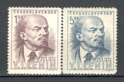 Cehoslovacia.1949 25 ani moarte V.I.Lenin XC.193 foto