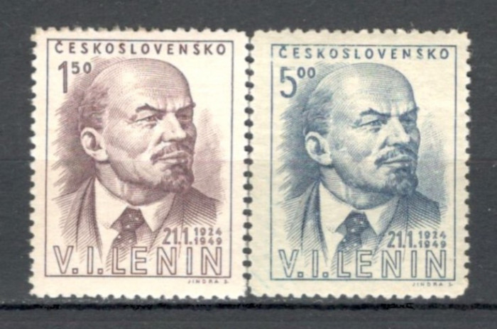 Cehoslovacia.1949 25 ani moarte V.I.Lenin XC.193