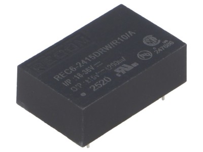 Convertor DC/DC 6W, 15V/-15V foto