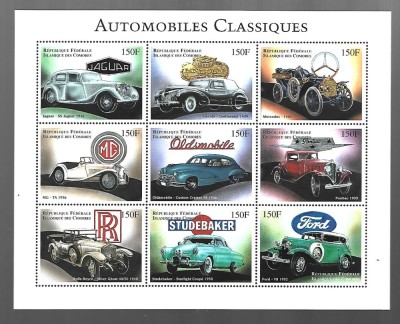 comores masini clasice mnh foto