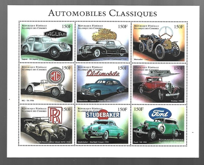 comores masini clasice mnh