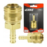 Cupla rapida pneumatica din alama pentru furtun 8 mm, Verke