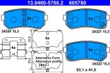 Placute Frana ATE 13.0460-5780.2 Disc Hyundai Kia Accent i20 i30 ix35 Rio Sonata Sportage Tucson