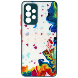 Toc TPU Watercolor Glass Samsung Galaxy A52 / A52 5G Ink White