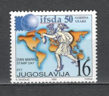 Iugoslavia.2002 Ziua marcii postale-50 ani IFSDA SI.636 foto