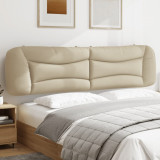 VidaXL Pernă pentru tăblie de pat, crem, 200 cm, material textil