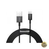 Cablu Date si Incarcare USB-A - microUSB Baseus Superior Series 18W 1m Negru CAMYS-01