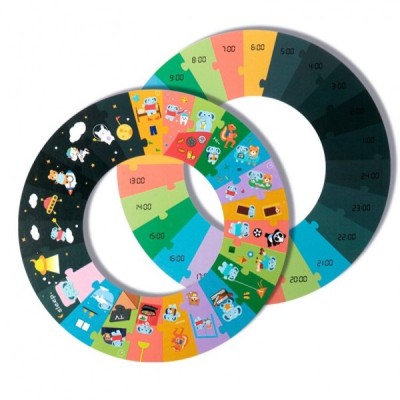 Puzzle Copii Circular Rutina Elefantului Kabi 0116 CWT foto