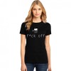 Tricou dama negru - f*ck off Mickey Mouse - XL, THEICONIC
