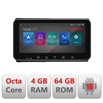 Navigatie Ford Transit Focus Kuga I-transit 4+64 ecran 10.33&quot; Android Waze USB Navigatie Internet Youtube Rad CarStore Technology