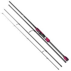 Lanseta spinning carbon Baracuda Kamikaze M-MH 2.4 m, A: 10-35 g, 4 tronsoane