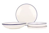 Rinart Set de vesela - Blue Edge - 24 bucăți - 6 persoane - Porţelan