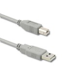 Cablu USB 2.0 A - USB B imprimanta 1m gri QOLTEC-50395
