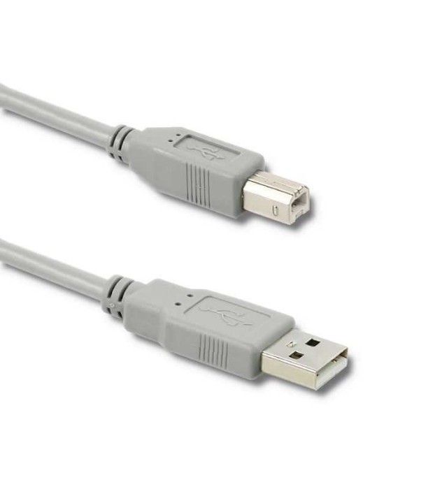 Cablu USB 2.0 A - USB B imprimanta 1m gri QOLTEC-50395