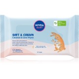 NIVEA BABY Soft &amp; Cream servetele pentru curatare 57 buc