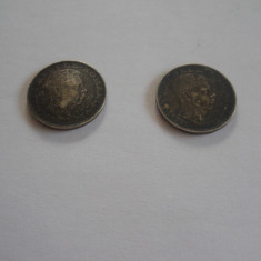 Moneda MIHAI I 200 LEI 1942 ARGINT 6g - 2 monede necuratate! utilizate!