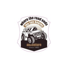 Abtibild &quot;ADVENTURE 4X4&quot; Cod: TAG 009 / T2 Automotive TrustedCars