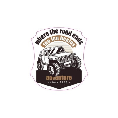 Abtibild &amp;quot;ADVENTURE 4X4&amp;quot; Cod: TAG 009 / T2 Automotive TrustedCars foto