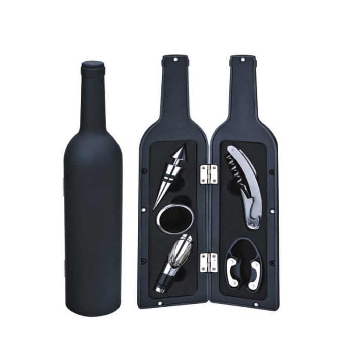 Set cadou accesorii vin model sticla