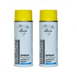 Cumpara ieftin Pachet 2 x Vopsea Spray Brilliante Galben Cadmiu RAL 1021 400 ml