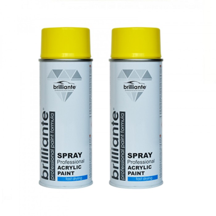 Pachet 2 x Vopsea Spray Brilliante Galben Cadmiu RAL 1021 400 ml