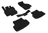 Covorase Cauciuc Premium Stil Tavita Skoda Octavia 3 2013-2019, Fara Miros, Negru Carbon