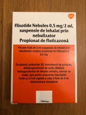 Flixotide Nebules 0.5mg/2ml, suspensie de inhalat prin nebulizator - exp.08.2021 foto