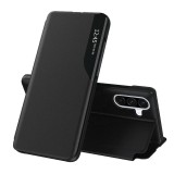 Husa tip carte pentru samsung galaxy a36 5g - stand view - piele eco, black
